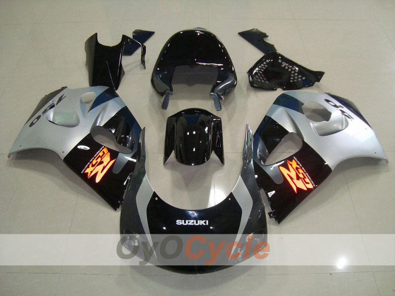 Verkleidungssatz für Suzuki GSXR750 96-99 - Schwarz, Silber - Werksdesign #OYO87903015
