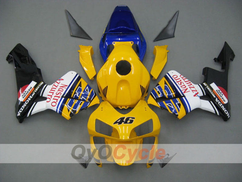 Verkleidungssatz für Einspritzermodelle der CBR600RR 03-04 - Gelb, Schwarz - Nastro Azzurro #OYO87902542 Hauptbild