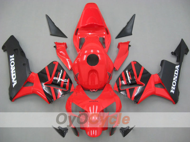 Verkleidungssatz aus Spritzguss für CBR600RR 03-04 - Rot, Schwarz - Werksstil #OYO87902512