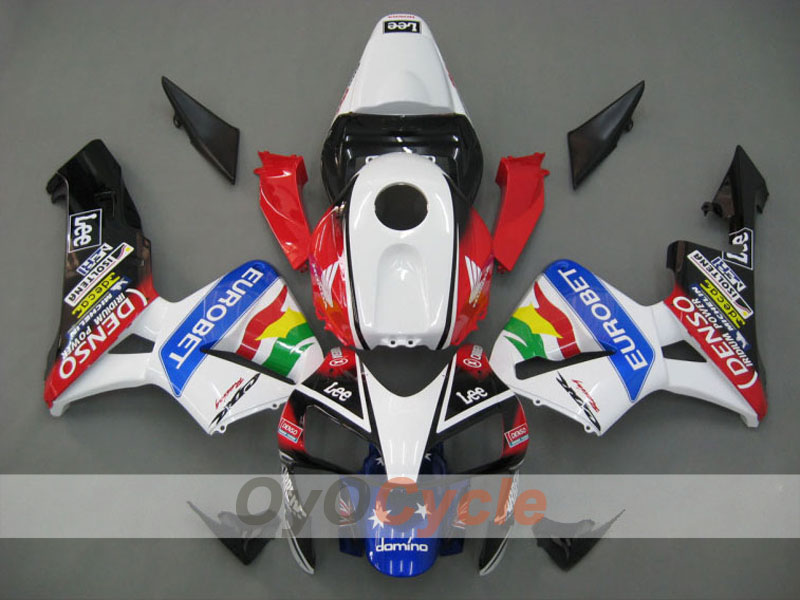 Einspritzverkleidungssatz für 03-04 CBR600RR - Rot, Weiß - Lee #OYO87902533 Hauptbild