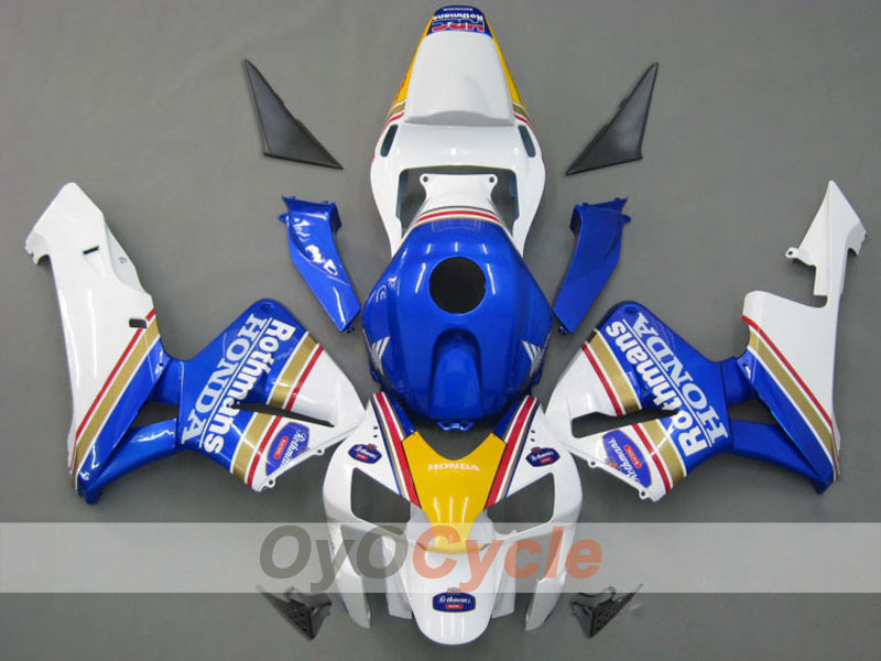 Einspritzverkleidungskit für CBR600RR 03-04 - Blau, Weiß - Rothmans #OYO87902554 Hauptbild
