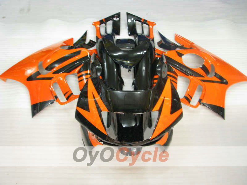 Verkleidungssatz für Einspritzung für CBR600F3 97-98 - Orange, Schwarz - Werksstil #OYO87900072 Hauptbild