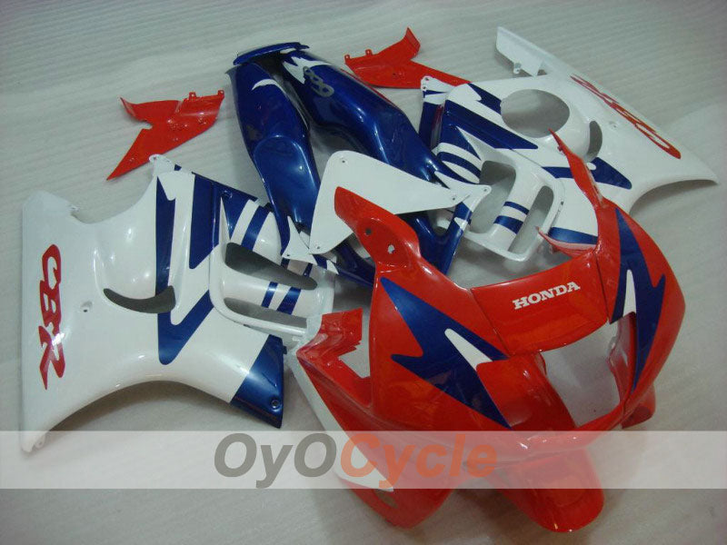 Verkleidungssatz für Einspritzmodelle der CBR600F3, 97-98 - Rot, Weiß - Werksstil #OYO87900094