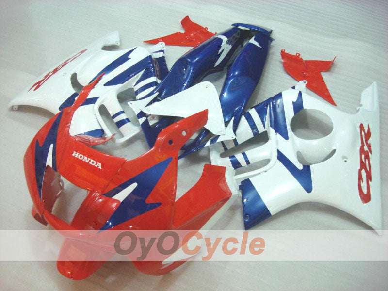 Verkleidungssatz für Einspritzmodelle der CBR600F3, 97-98 - Rot, Weiß - Werksstil #OYO87900094