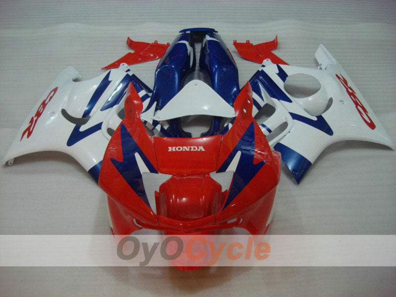 Verkleidungssatz für Einspritzmodelle der CBR600F3, 97-98 - Rot, Weiß - Werksstil #OYO87900094