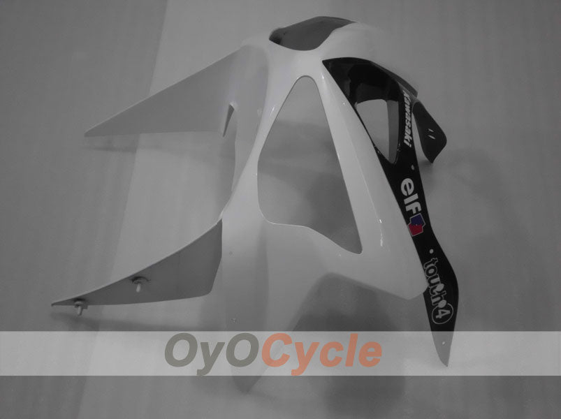 Spritzguss-Verkleidungssatz für 03-04 NINJA ZX-6R - Weiß, Schwarz - Monster #OYO87901810