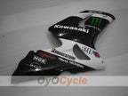 Spritzguss-Verkleidungssatz für 03-04 NINJA ZX-6R - Weiß, Schwarz - Monster #OYO87901810