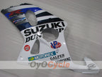 Verkleidungssatz für 01-03 GSX R600, Spritzguss - Blau, Weiß - DUNLOP #OYO87905081