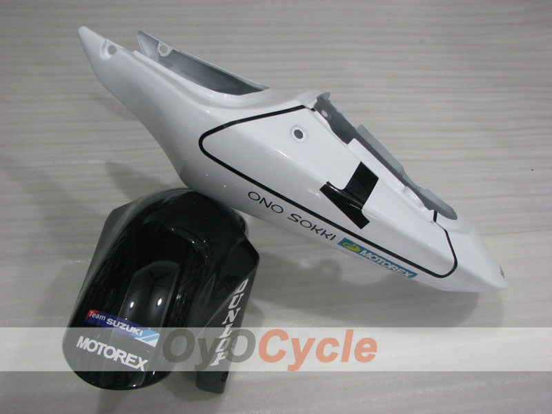 Verkleidungssatz für 01-03 GSX R600, Spritzguss - Blau, Weiß - DUNLOP #OYO87905081