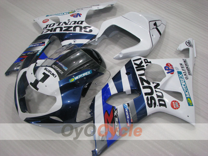Einspritzverkleidungssatz für GSX R750 00-03 - Weiß, Schwarz - MOTOREX #OYO87905136 Zweitbild