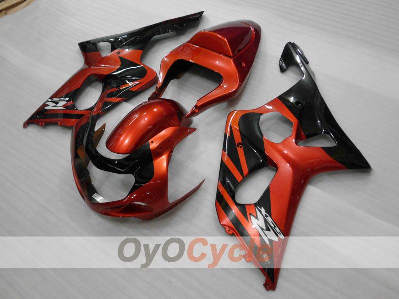 Einspritzverkleidungssatz für GSX R1000 00-02 - Orange, Schwarz - Werksstil #OYO87905220