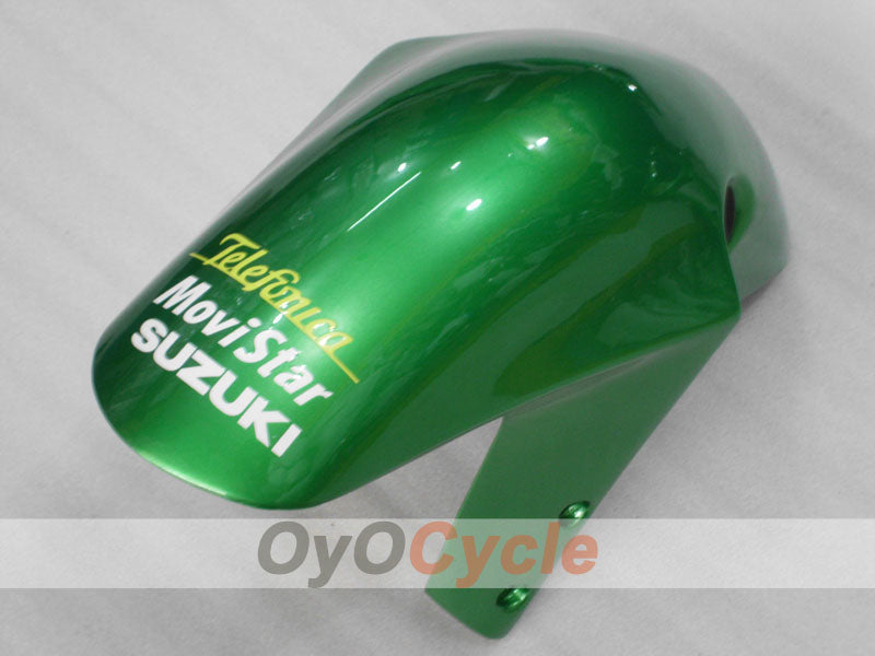 Verkleidungssatz für 01-03 GSX R600, Spritzguss - Grün - Movistar #OYO87905088