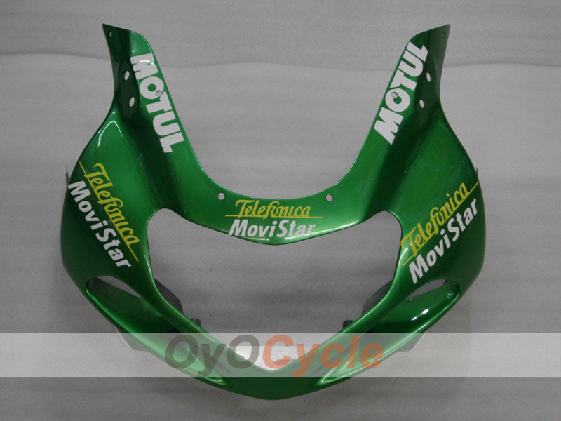 Verkleidungssatz für 01-03 GSX R600, Spritzguss - Grün - Movistar #OYO87905088