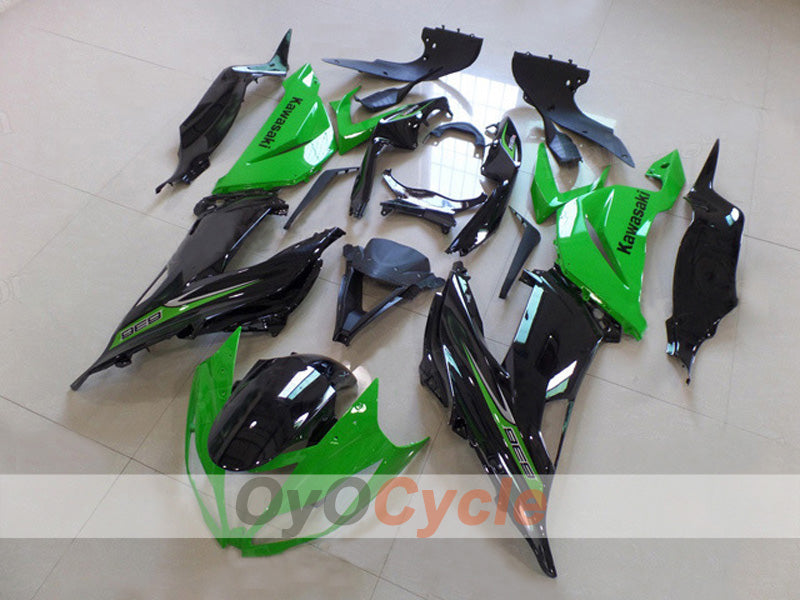 Einspritzverkleidungssatz für 13-18 NINJA ZX-6R - Grün, Schwarz - Werksdesign #OYO87903157