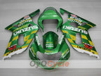 Verkleidungssatz für 01-03 GSX R600, Spritzguss - Grün - Movistar #OYO87905088