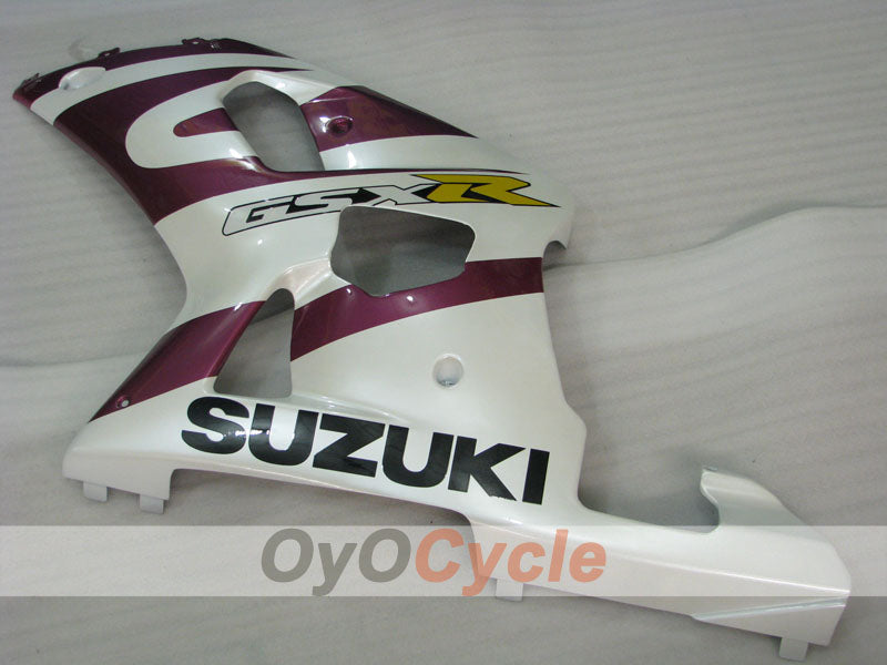 Einspritz-Verkleidungssatz für GSX R750, Baujahr 00-03 - Lila, Weiß - Werksstil #OYO87905163