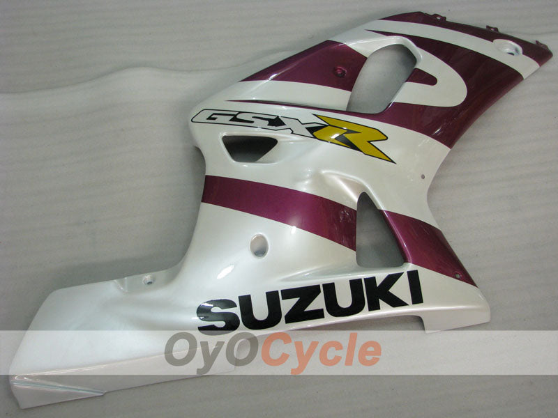Einspritz-Verkleidungssatz für GSX R750, Baujahr 00-03 - Lila, Weiß - Werksstil #OYO87905163