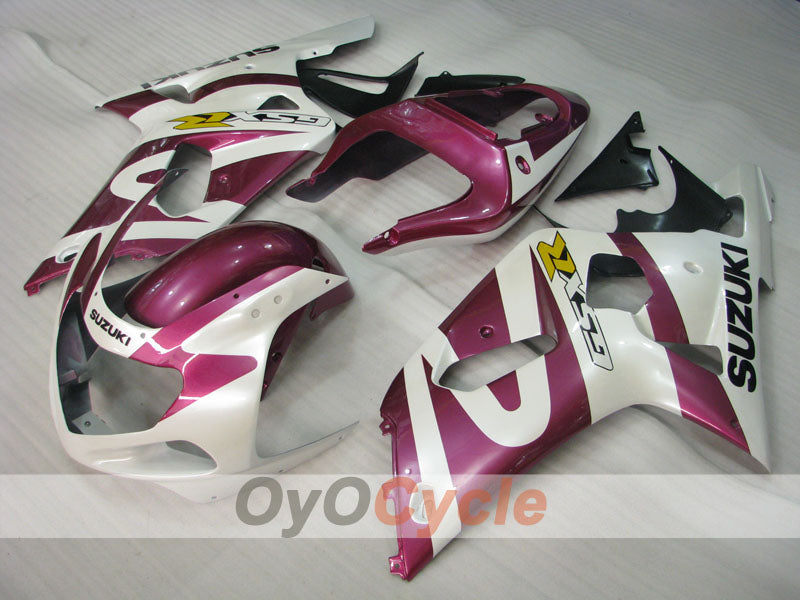Verkleidungssatz für 00-02 GSX R1000 - Violett, Weiß - Werksstil #OYO87905209