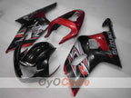 Verkleidungssatz für Einspritzmodelle, GSX R600, 01-03 - Rot, Schwarz - Factory Style #OYO87901069