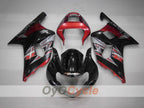 Verkleidungssatz für Einspritzmodelle, GSX R600, 01-03 - Rot, Schwarz - Factory Style #OYO87901069