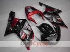 Verkleidungssatz für Einspritzmodelle, GSX R600, 01-03 - Rot, Schwarz - Factory Style #OYO87901069