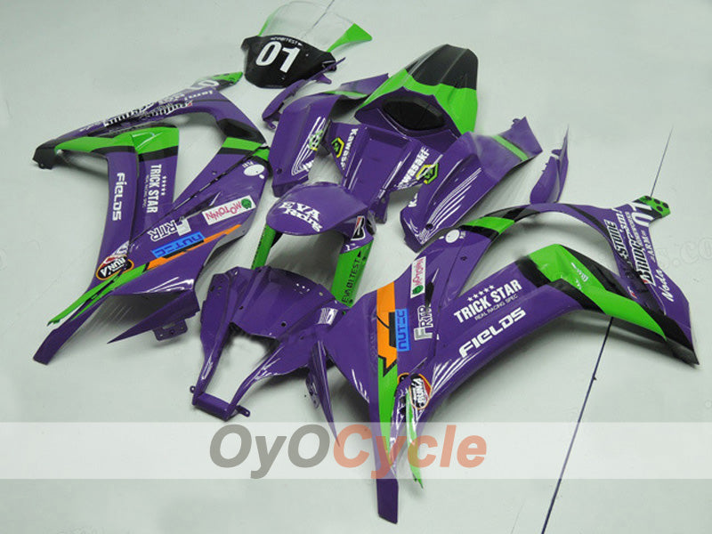 Verkleidungssatz für 11-15 NINJA ZX-10R - Grün, Lila - Werksstil #OYO87903129