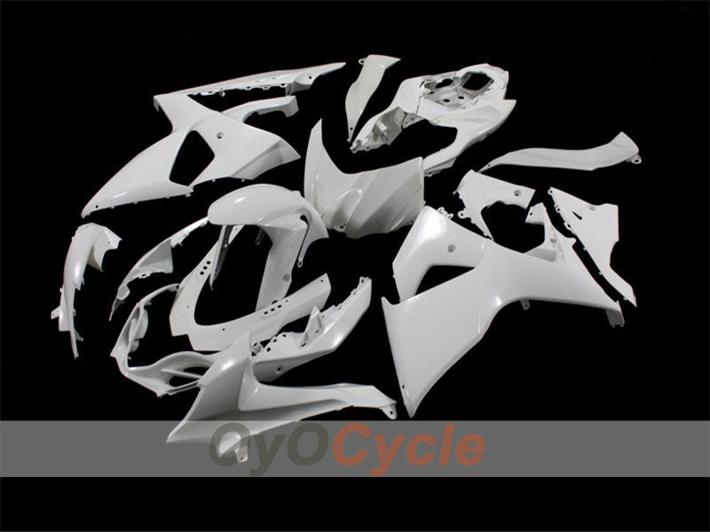 Unlackierter Verkleidungssatz aus Spritzguss für 09-16 GSX R1000 - Weiß - Werksstil #OYO87902488