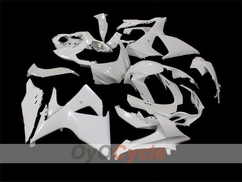 Unlackierter Verkleidungssatz aus Spritzguss für 09-16 GSX R1000 - Weiß - Werksstil #OYO87902488