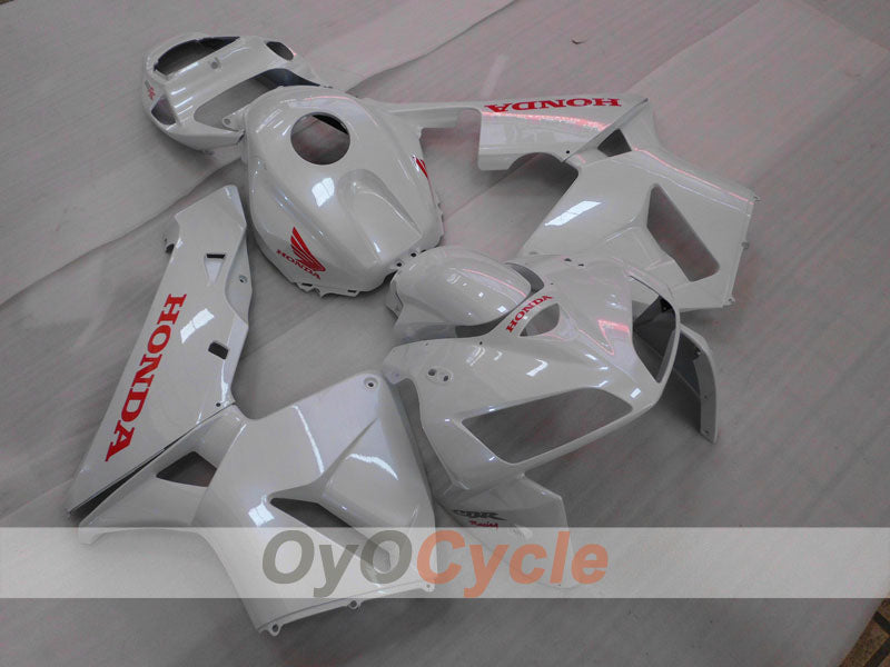 Einspritzverkleidungskit für CBR600RR 03-04 - Weiß - Werksdesign #OYO87902564