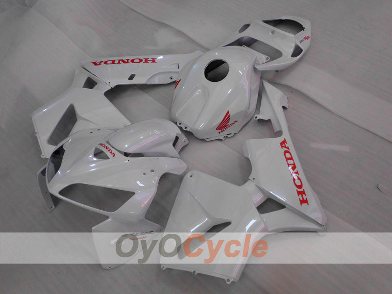 Einspritzverkleidungskit für CBR600RR 03-04 - Weiß - Werksdesign #OYO87902564