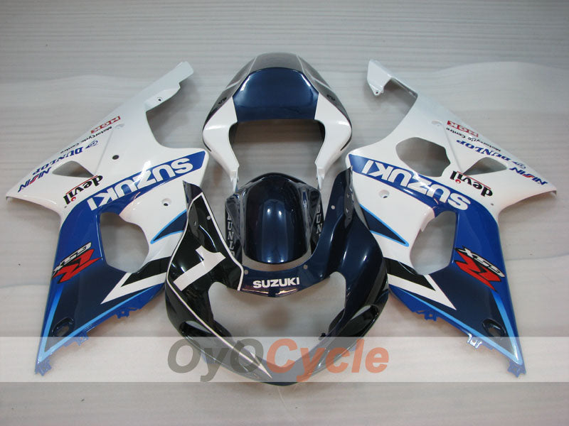 Verkleidungssatz für Einspritzmodelle 01-03 GSX R600 - Blau, Weiß - Werksstil #OYO87905091 Zweitbild