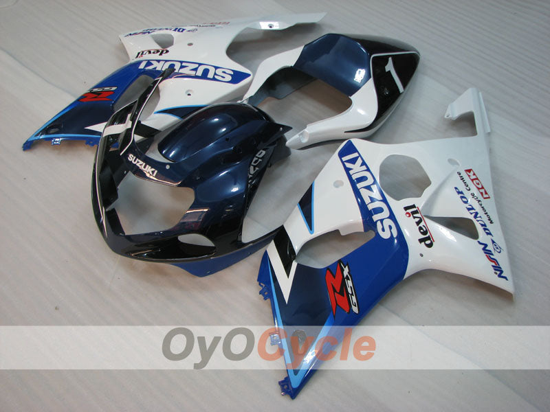 Verkleidungssatz für Einspritzmodelle 01-03 GSX R600 - Blau, Weiß - Werksstil #OYO87905091 Hauptbild