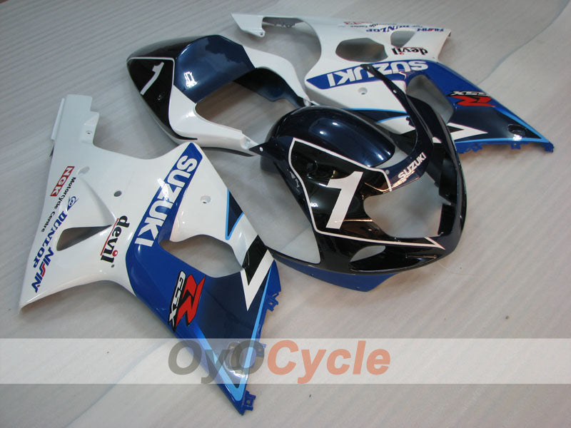 Einspritzverkleidungssatz für GSX R750, Baujahr 00-03 - Blau, Weiß - DUNLOP #OYO87905146 Hauptbild