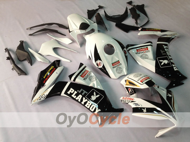Einspritz-Verkleidungssatz für 12-16 CBR1000RR - Weiß, Schwarz - PlayBoy #OYO87902790 Hauptbild