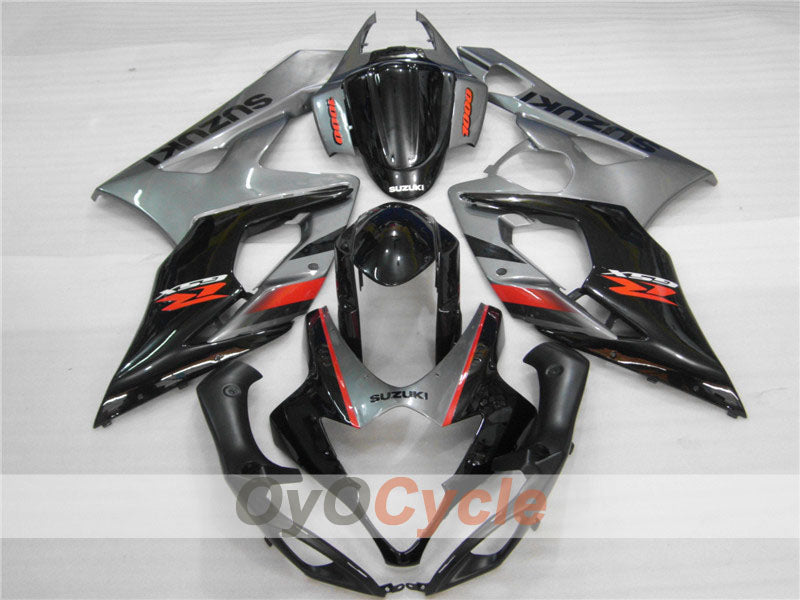 Verkleidungssatz für Spritzgussverkleidung für 05-06 GSX R1000 - Schwarz, Silber - Werksstil #OYO87901980 Zweitbild