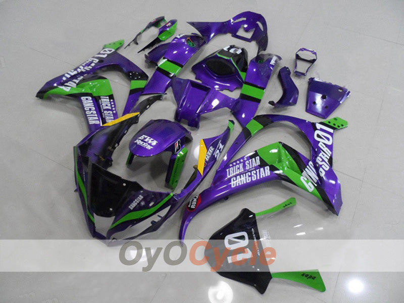 Verkleidungssatz für 11-15 NINJA ZX-10R - Grün, Lila - Werksstil #OYO87903130