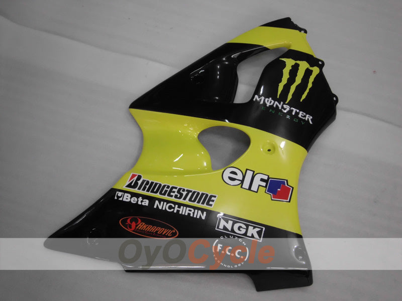 Verkleidungssatz für 98-99 NINJA ZX-6R - Gelb, Schwarz - Monster #OYO87903000