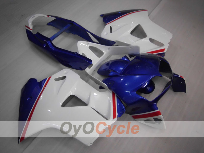 Verkleidungssatz für 98-01 VFR800 - Blau, Weiß - Werksstil #OYO87902917 Hauptbild