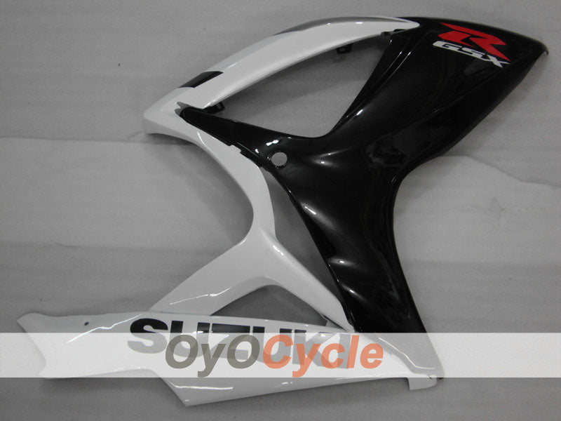 Verkleidungssatz für 06-07 GSX R600 - Weiß, Schwarz - Werksdesign #OYO87901527