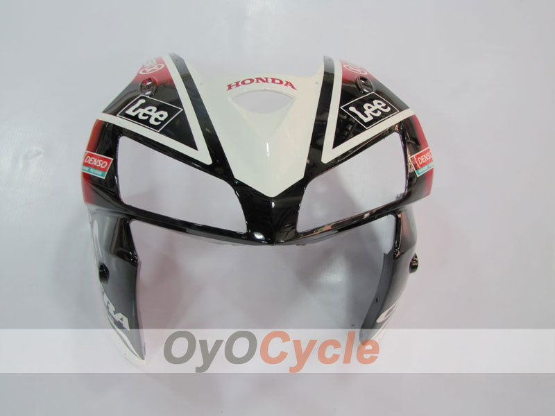 Verkleidungssatz für Einspritzermodelle 05-06 CBR600RR - Weiß, Schwarz - Lee, MICHELIN #OYO87900264