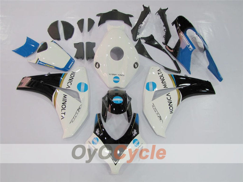 Verkleidungssatz für Einspritzmodelle für CBR1000RR 08-11 - Weiß, Schwarz - Konica Minolta #OYO87900692 Hauptbild