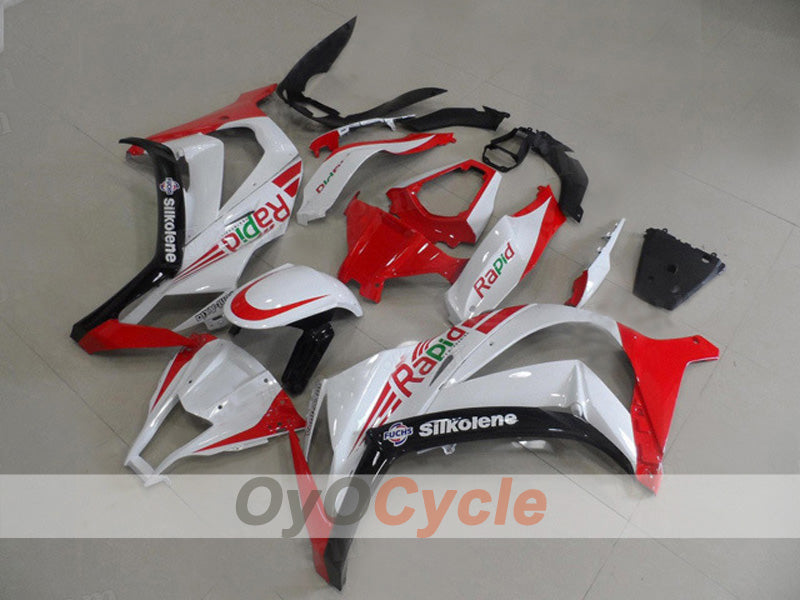 Einspritzverkleidungssatz für 11-15 NINJA ZX-10R - Rot, Weiß - Werksstil #OYO87903132
