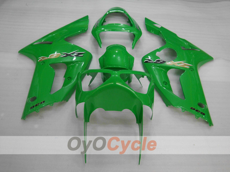 Spritzguss-Verkleidungssatz für 03-04 NINJA ZX-6R - Grün - Werksstil #OYO87901771
