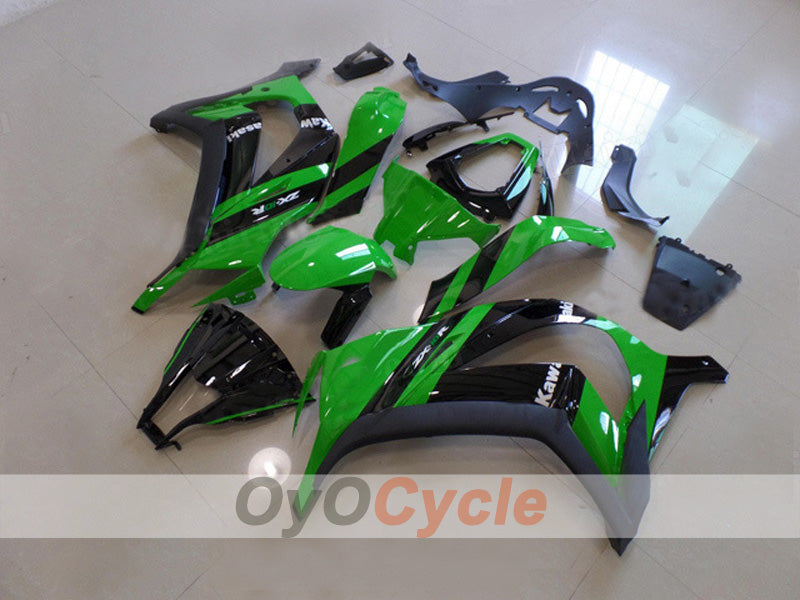 Einspritzverkleidungssatz für 11-15 NINJA ZX-10R - Grün, Schwarz - Werksstil #OYO87903133