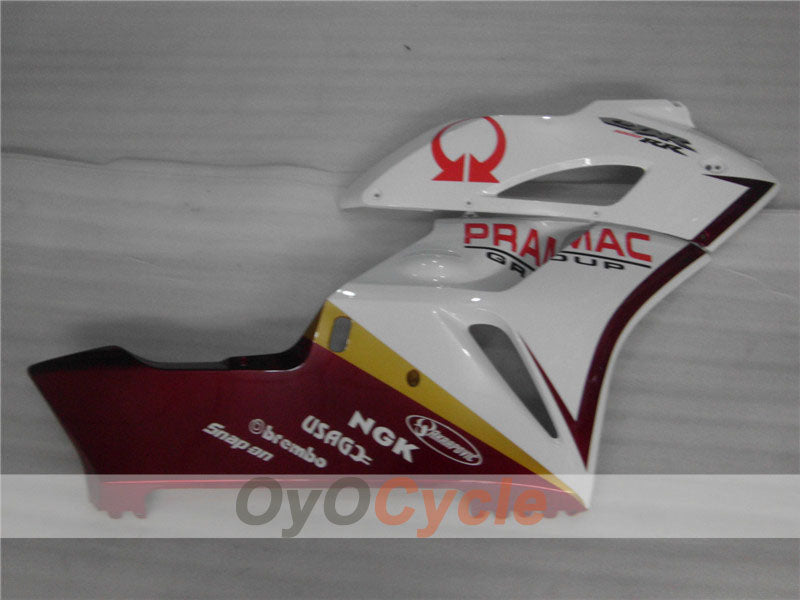 Einspritzverkleidungssatz für CBR1000RR 04-05 - Rot, Weiß - PRAMAC #OYO87900524