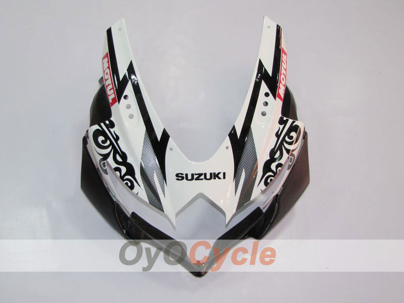 Einspritzverkleidungssatz für 08-10 GSX R750 - Weiß, Schwarz - Corona #OYO87901377