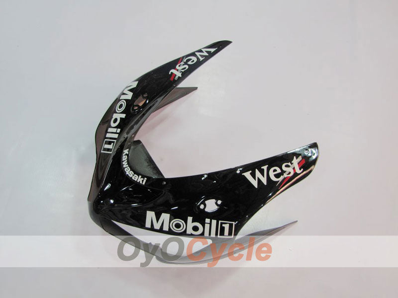 Verkleidungssatz für 05-06 NINJA ZX-6R - Weiß, Schwarz - West #OYO87901894