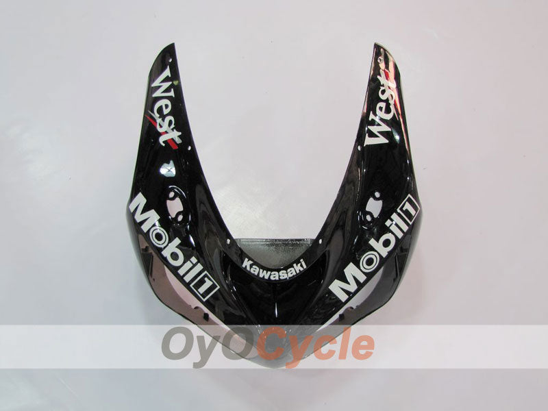 Verkleidungssatz für 05-06 NINJA ZX-6R - Weiß, Schwarz - West #OYO87901894