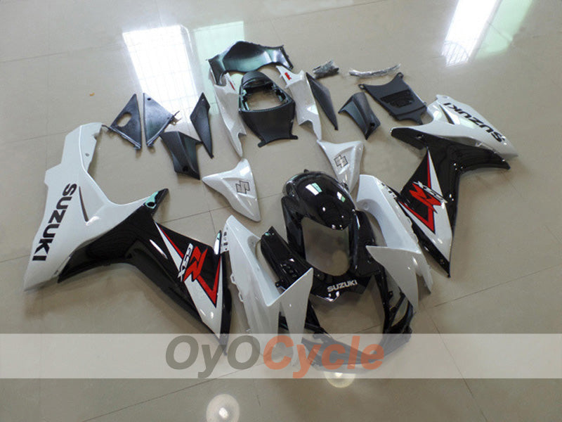 Einspritz-Verkleidungssatz für 11-26 GSX R750 - Weiß, Schwarz - Werksstil #OYO87903201