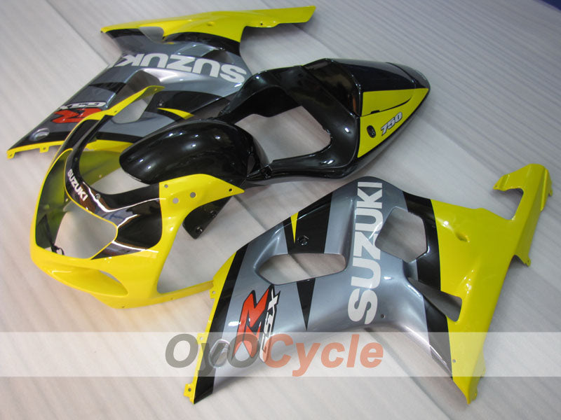 Einspritz-Verkleidungssatz für GSX R750, Baujahre 00-03 - Gelb, Silber - Werksstil #OYO87905118 Zweitbild